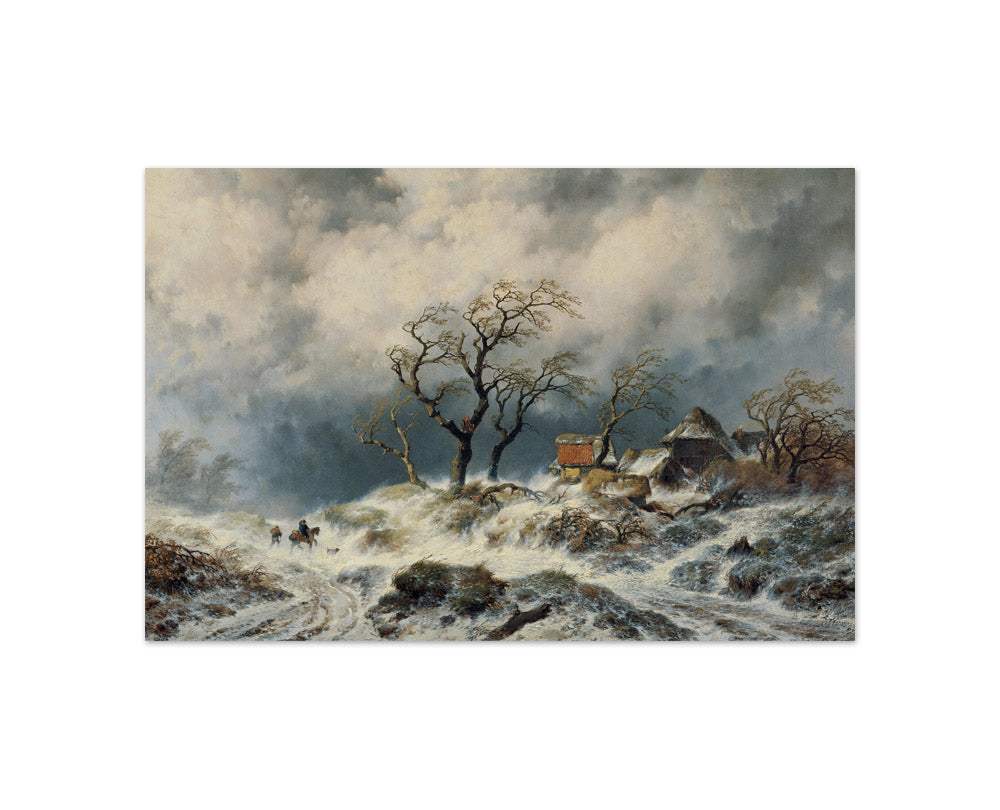 Dutch Winter Landscape by Remigius Adrianus van Haanen - Compact / Full Bleed / No Frame