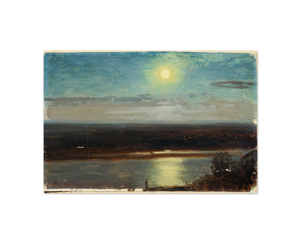 The Danube with the Marchfeld at Night by Anton Hlávacek - Compact / Full Bleed / No Frame