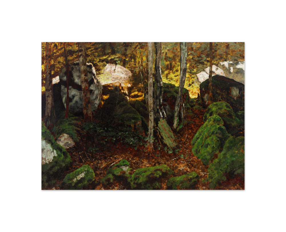 Forest interior near Saut du Doubs by Carl Schuch - Compact / Full Bleed / No Frame