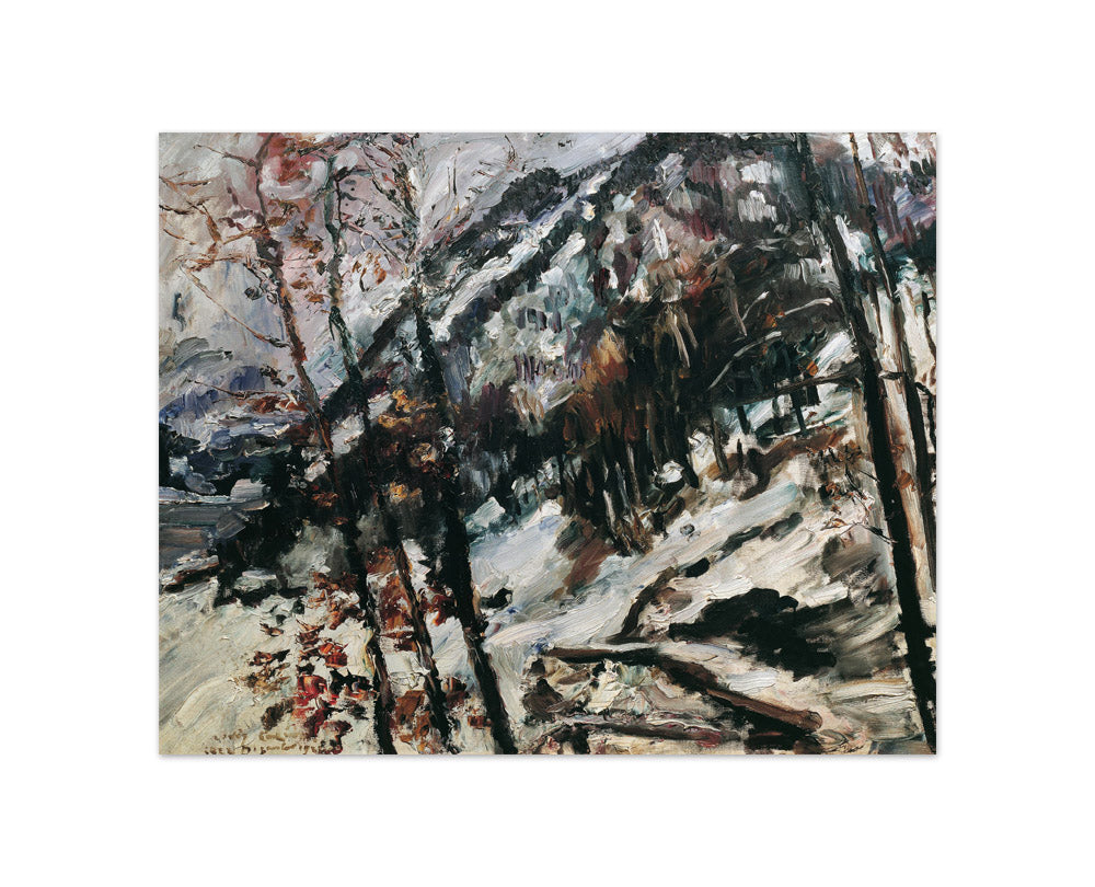 The Herzogstand at Lake Walchensee in the Snow by Lovis Corinth - Compact / Full Bleed / No Frame