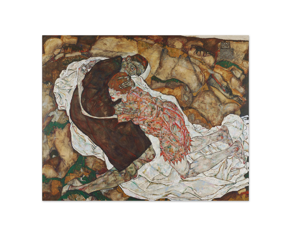 Death and Girl by Egon Schiele - Compact / Full Bleed / No Frame