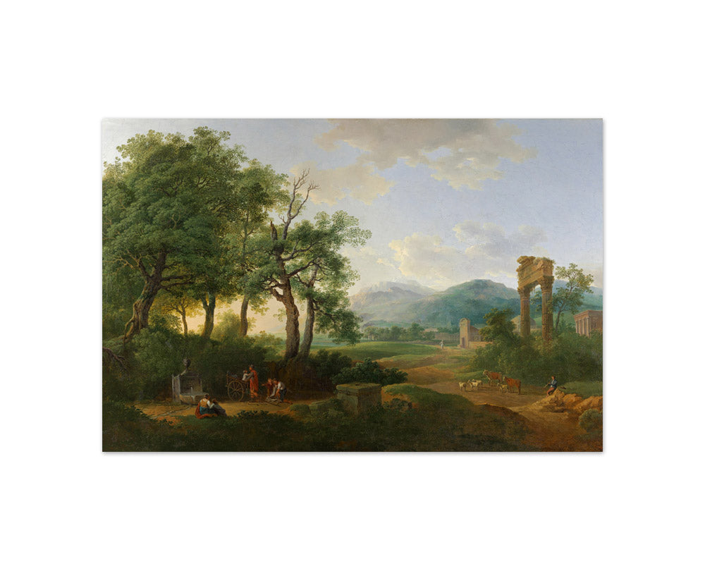 Arcadian Landscape by Carl Philipp Schallhas - Compact / Full Bleed / No Frame