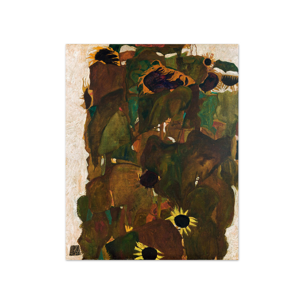 Sunflowers I by Egon Schiele - Compact / Full Bleed / No Frame