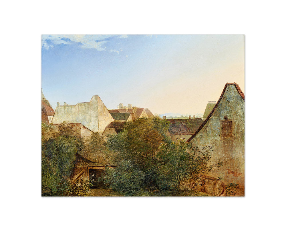 View of Vienna suburban houses (Beatrixgasse) by Adalbert Stifter - Compact / Full Bleed / No Frame