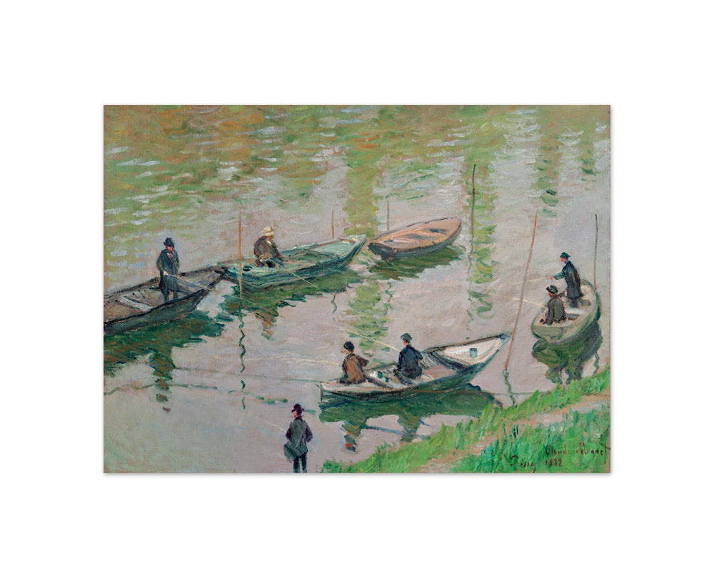 Fisherman on the Seine near Poissy by Claude Monet - Compact / Full Bleed / No Frame