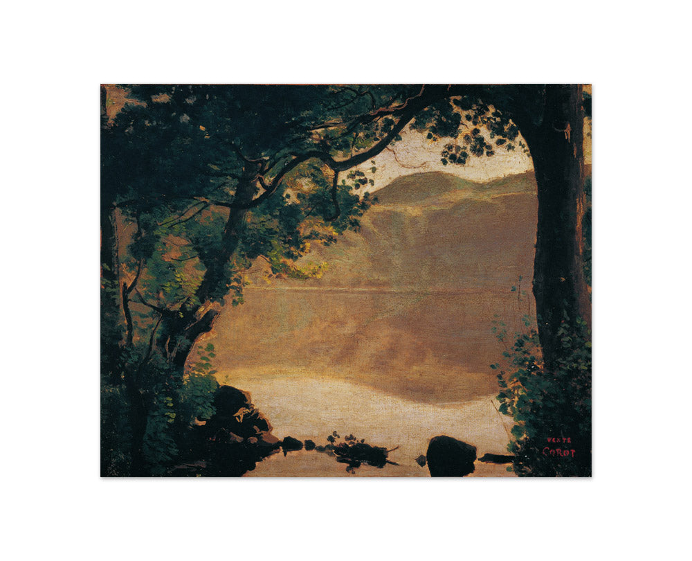 The Nemisee by Jean-Baptiste Camille Corot - Compact / Full Bleed / No Frame