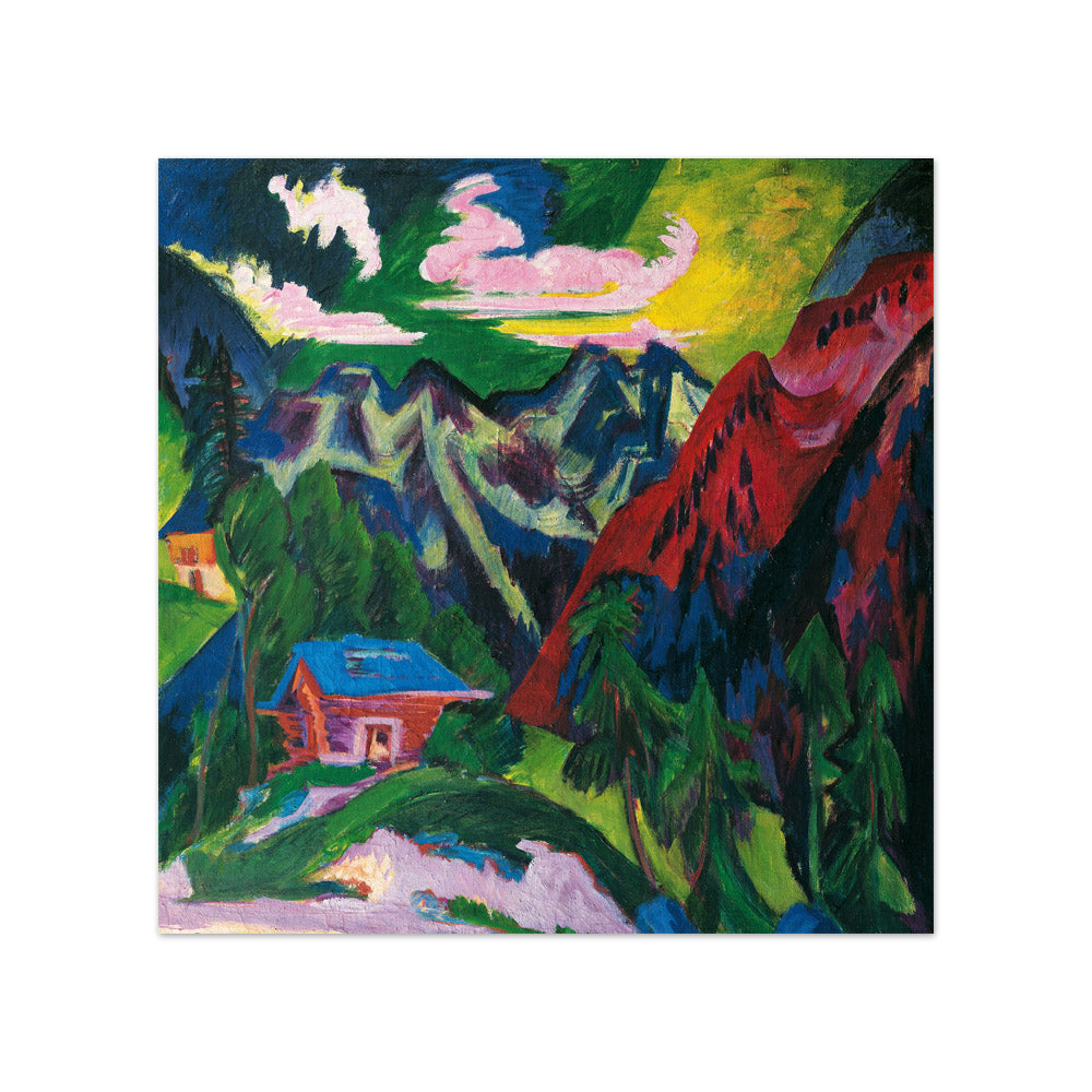 The Klosters Mountains by Ernst Ludwig Kirchner - Compact / Full Bleed / No Frame