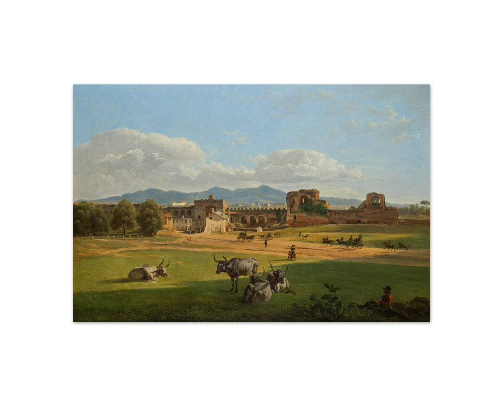 The Gate of San Giovanni against Frascati by Joseph Rebell - Compact / Full Bleed / No Frame