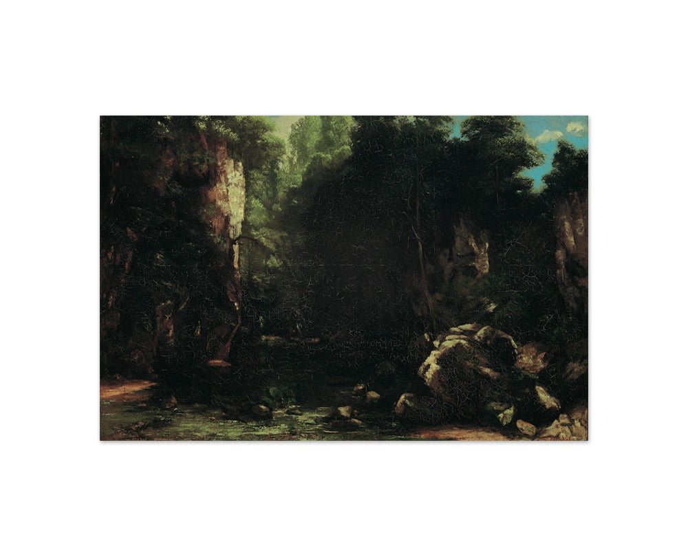 The Shady Stream by Gustave Courbet - Compact / Full Bleed / No Frame