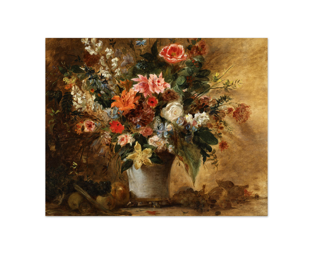 Flower still life by Eugène Delacroix - Compact / Full Bleed / No Frame