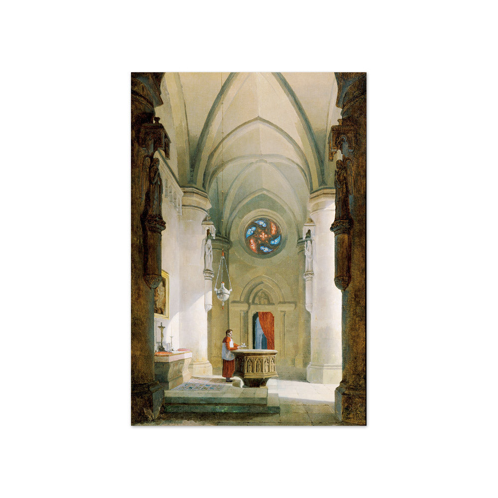 The interior of a baptismal chapel by Leopold Ernst - Compact / Full Bleed / No Frame