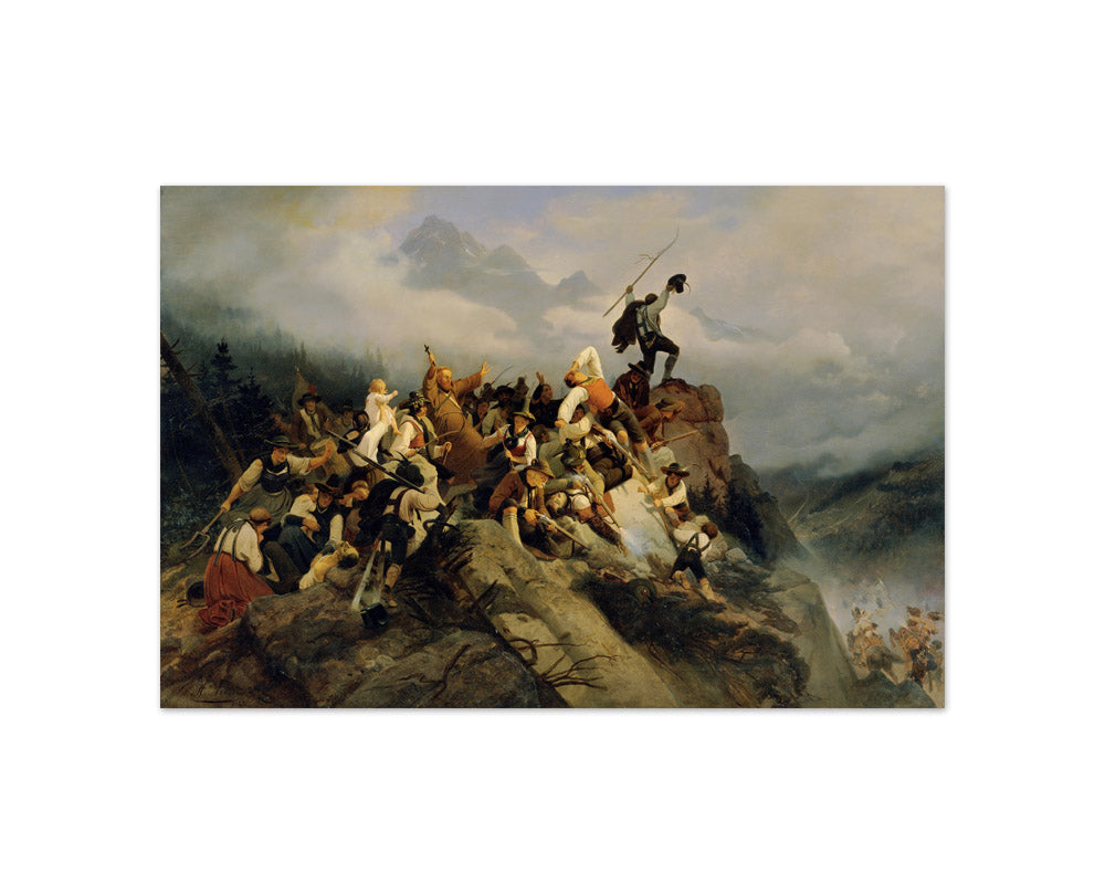 Father Joachim Haspinger among the fighting peasants by Mathias Artaria - Compact / Full Bleed / No Frame