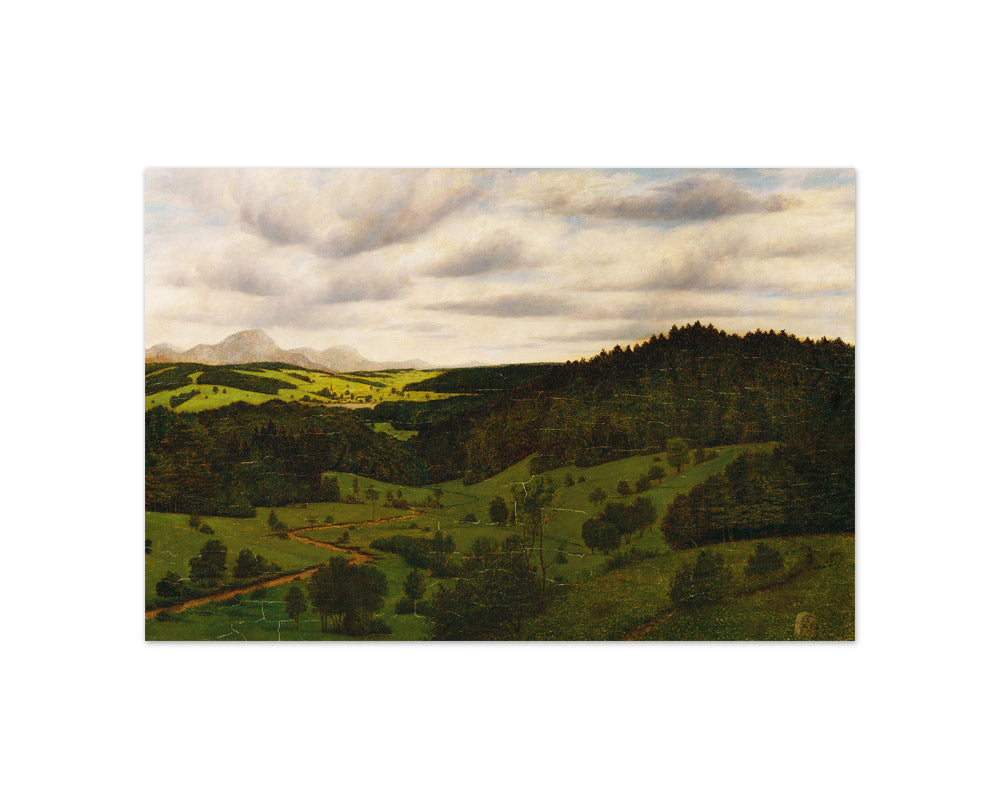 Upper Bavarian landscape near Schliersee with the Wendelstein by Karl Haider - Compact / Full Bleed / No Frame