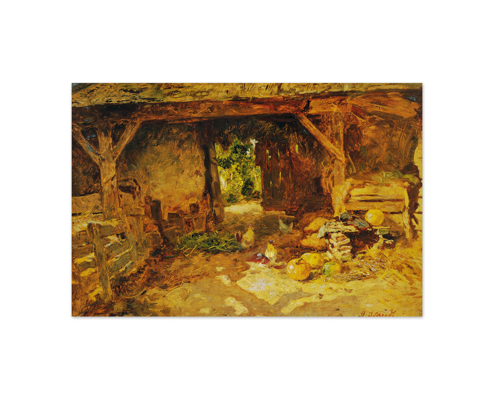 Farmhouse interior from the Marchfeld by Anton Schrödl - Compact / Full Bleed / No Frame