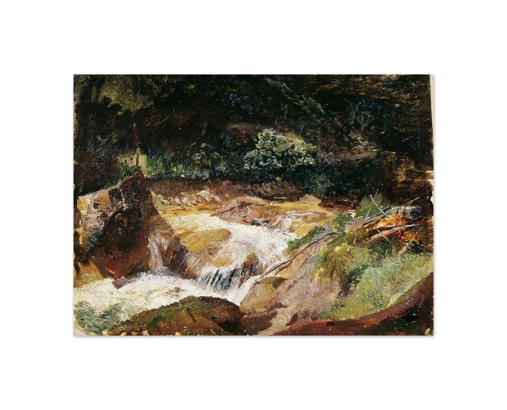 Mountain stream in Ramsau by Emil Jakob Schindler - Compact / Full Bleed / No Frame