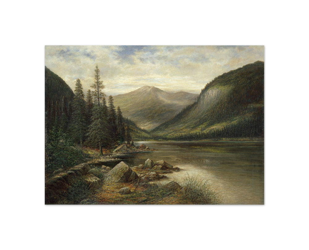 Erlaufsee with Bare Summit in the Background by Franz Stephan Paschinger - Compact / Full Bleed / No Frame