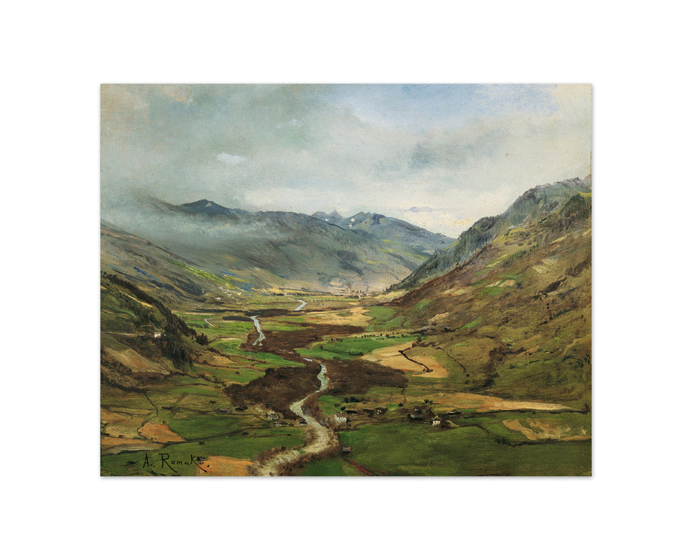 The Gastein Valley II by Anton Romako - Compact / Full Bleed / No Frame