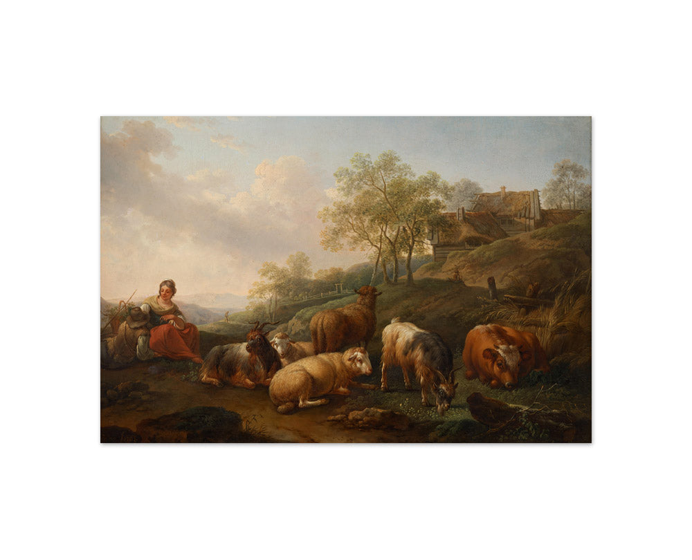 Landscape with grazing cattle by Joseph Roos the Elder - Compact / Full Bleed / No Frame