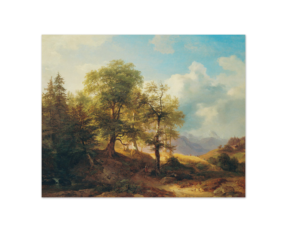 Summer landscape in the high mountains by Joseph Martin Höger - Compact / Full Bleed / No Frame