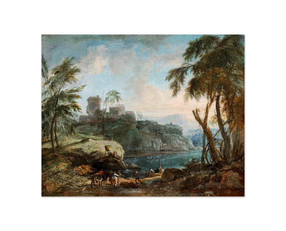 Ideal Landscape (Evening Mood) by David Richter the Elder - Compact / Full Bleed / No Frame