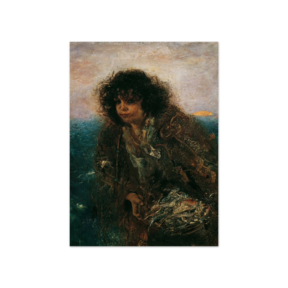 Italian Fisher Child by Anton Romako - Compact / Full Bleed / No Frame