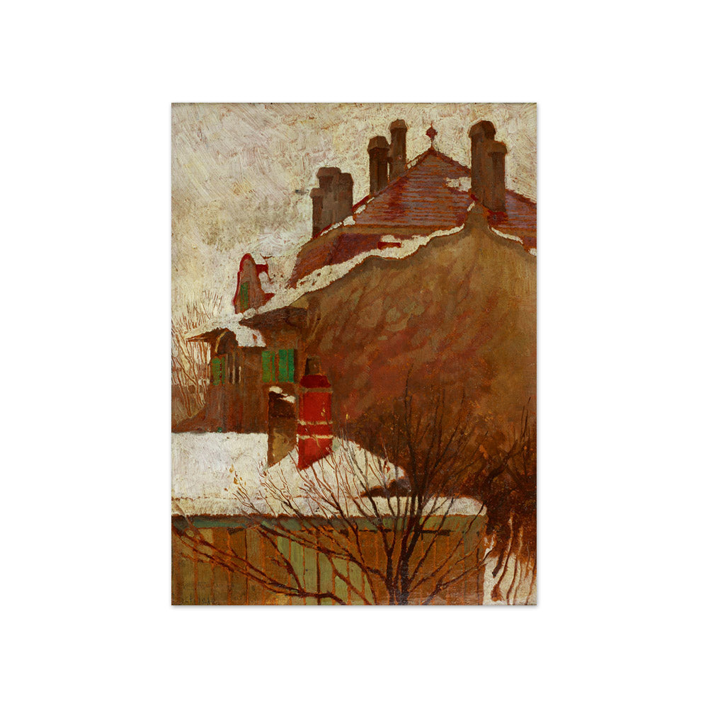 Houses in Winter (View from the Studio) by Egon Schiele - Compact / Full Bleed / No Frame