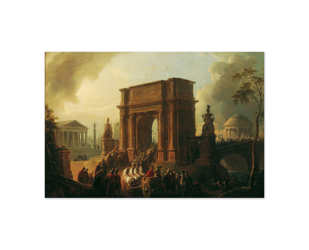 Triumphal Procession of a General through the Arch of Titus by Vinzenz Fischer - Compact / Full Bleed / No Frame