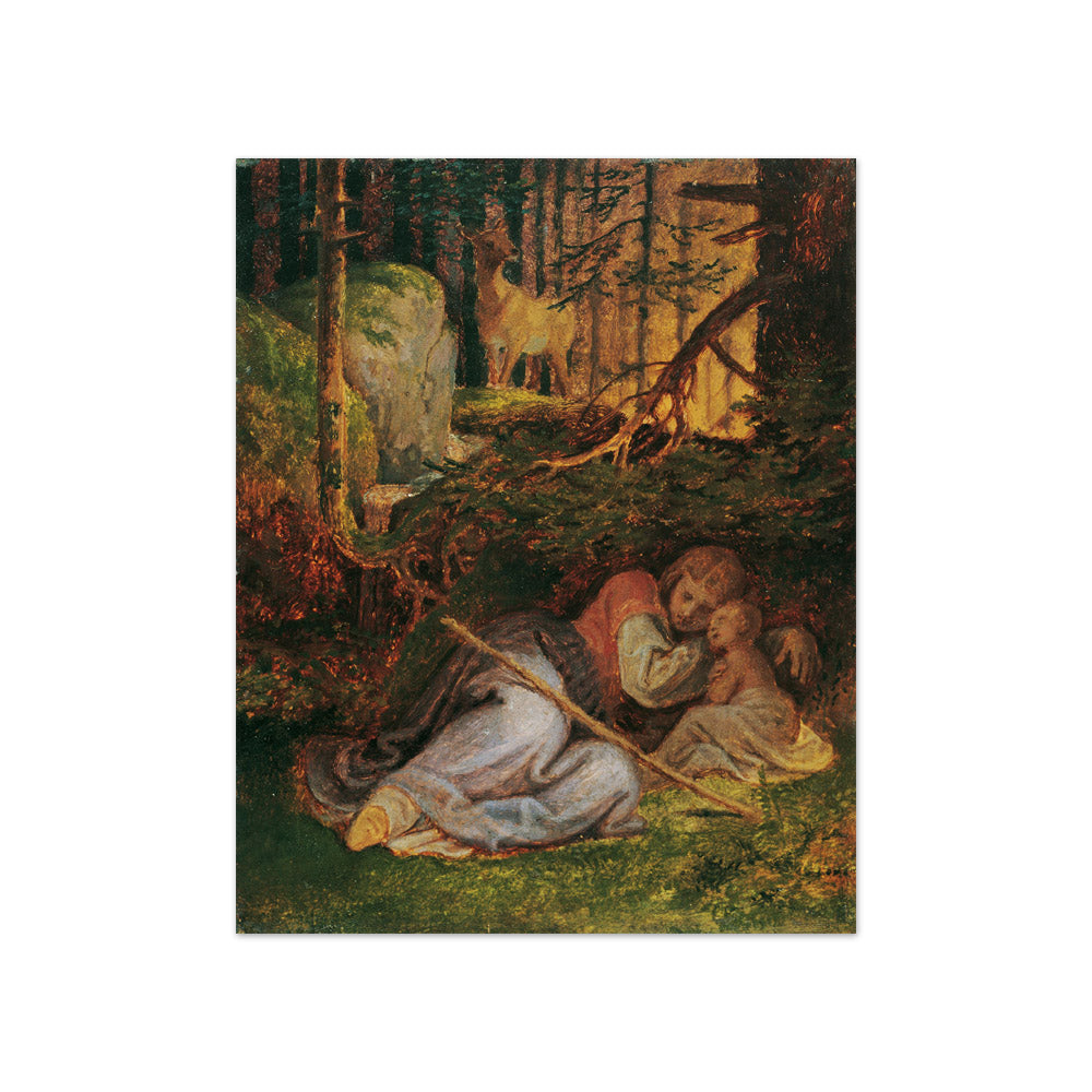 Genoveva's Rest in the Forest by Joseph von Führich - Compact / Full Bleed / No Frame