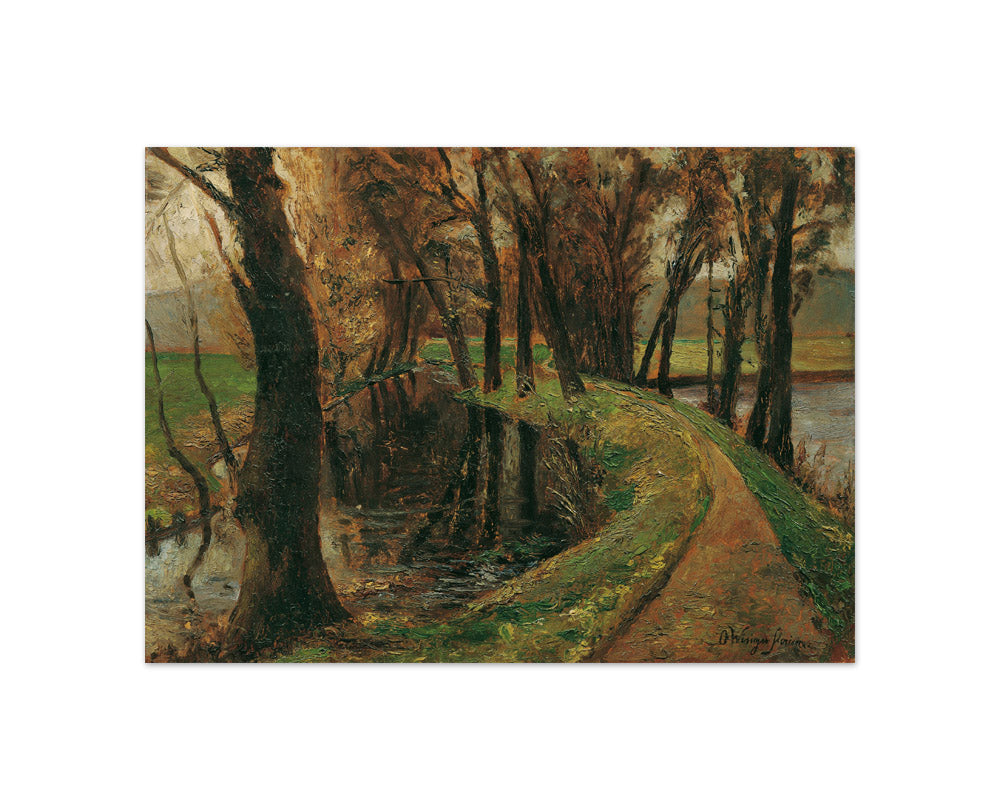Avenue by the pond by Olga Wisinger-Florian - Compact / Full Bleed / No Frame