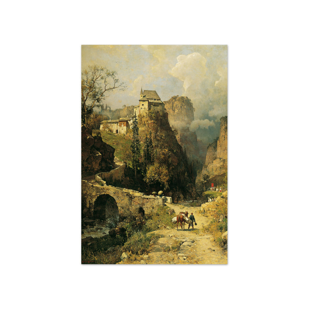 Gorge and Hermitage of San Romedio in Val di Non by Robert Russ - Compact / Full Bleed / No Frame