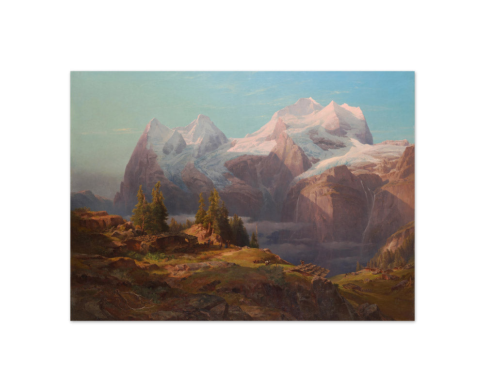 Wengernalp in the Bernese Oberland (Eiger, Mönch and Jungfrau) by Anton Hansch - Compact / Full Bleed / No Frame