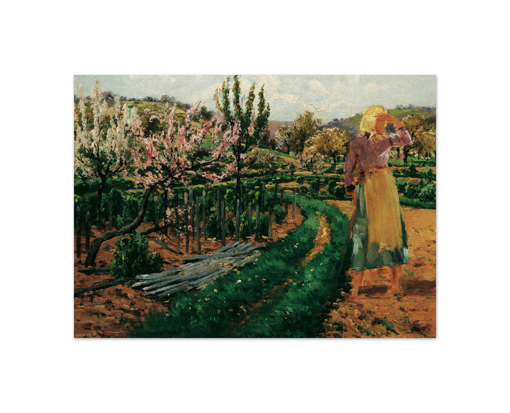 Girl in the orchard by Theodor von Hörmann - Compact / Full Bleed / No Frame