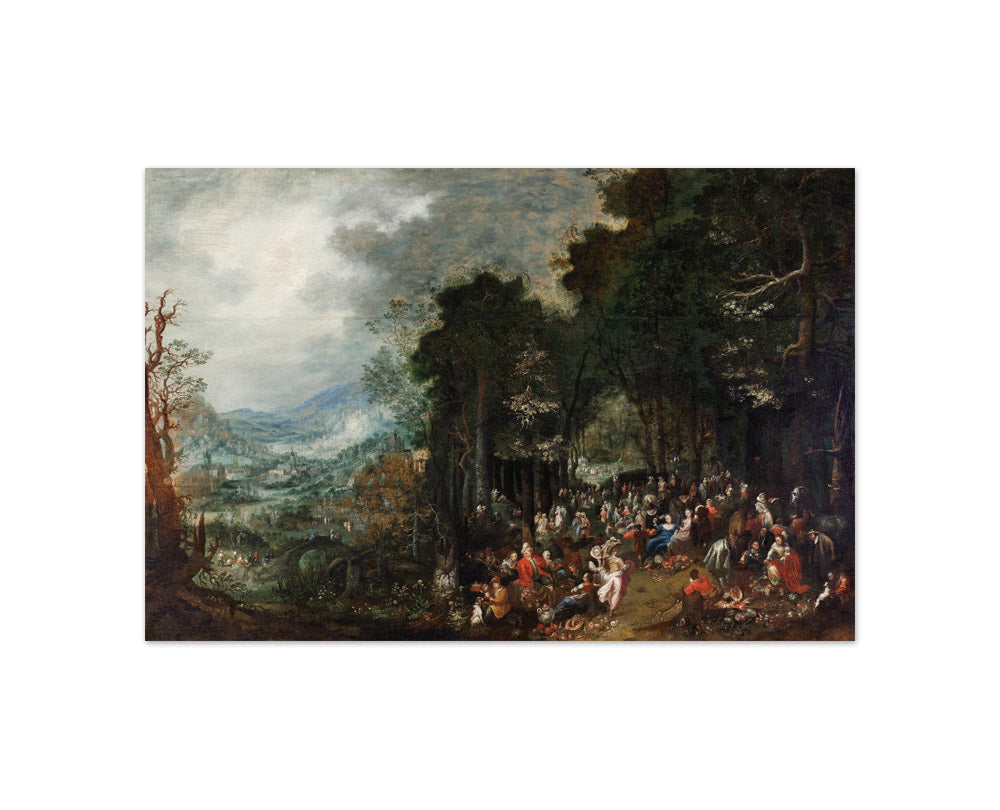 Landscape with Festivities by Johann Jakob Hartmann - Compact / Full Bleed / No Frame