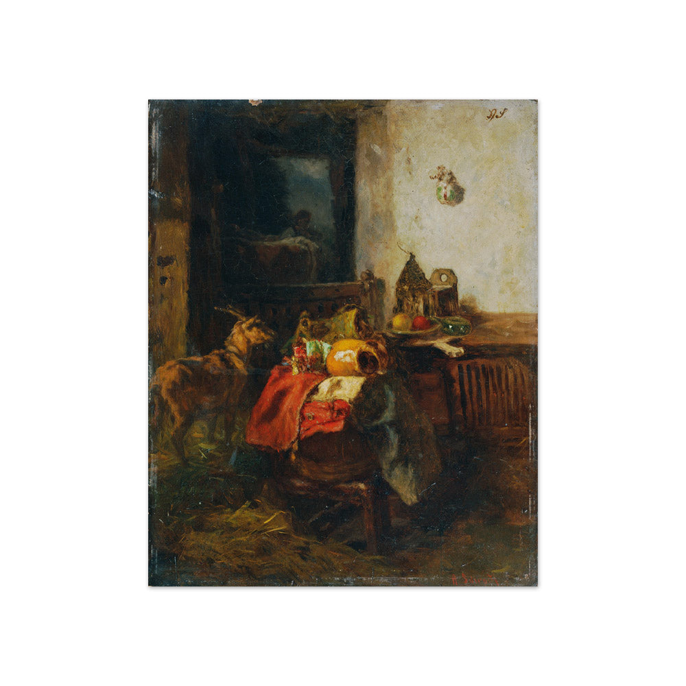 Farmhouse room with a still life by Anton Schrödl - Compact / Full Bleed / No Frame