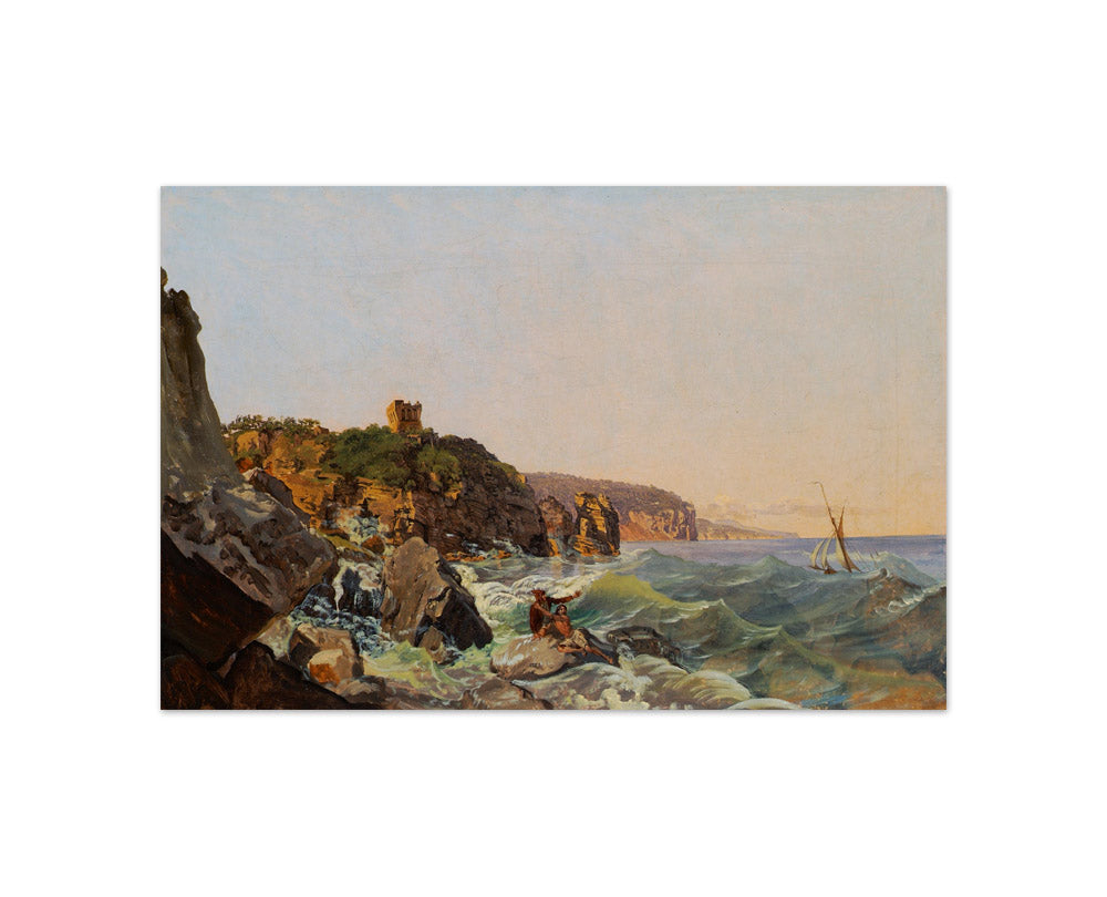 Shipwreck on the Coast near Naples by Joseph Rebell - Compact / Full Bleed / No Frame