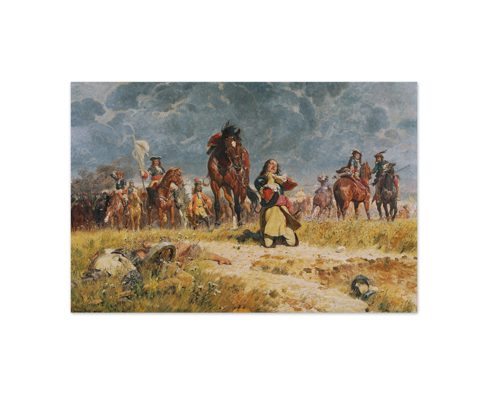 Prayer Before Battle by Ludwig Koch - Compact / Full Bleed / No Frame