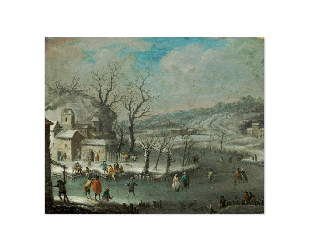 Dutch Winter Landscape by Jan Griffier - Compact / Full Bleed / No Frame