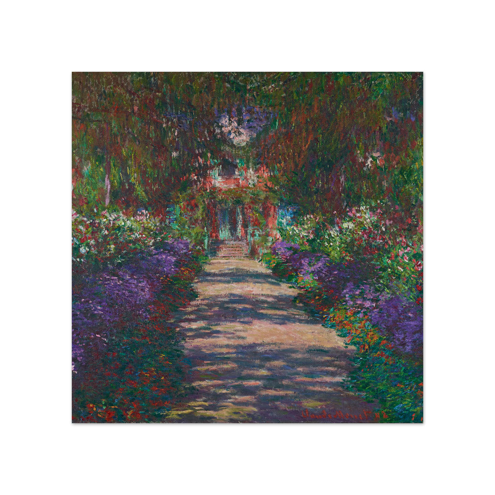 An Avenue in Monet's Garden in Giverny by Claude Monet - Compact / Full Bleed / No Frame