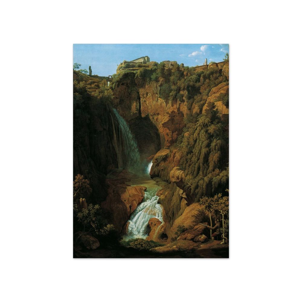 The Neptune Grotto (Waterfall at Tivoli) by Johann Martin von Rohden - Compact / Full Bleed / No Frame