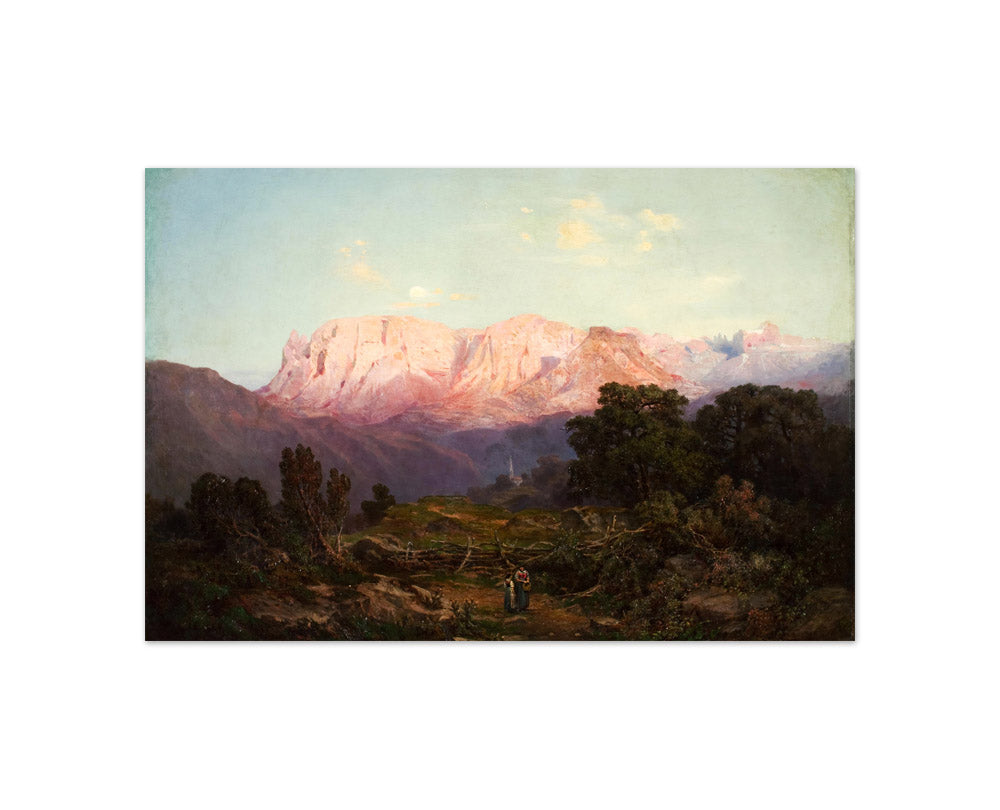 Schlern with Rosengarten seen from Rampen by Gottfried Seelos - Compact / Full Bleed / No Frame