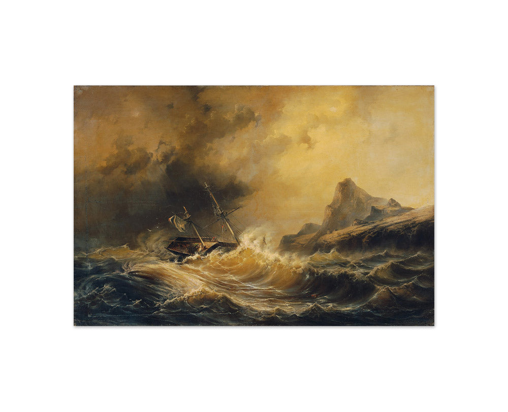 Shipwreck at Cape Horn by Josef Carl Berthold Püttner - Compact / Full Bleed / No Frame