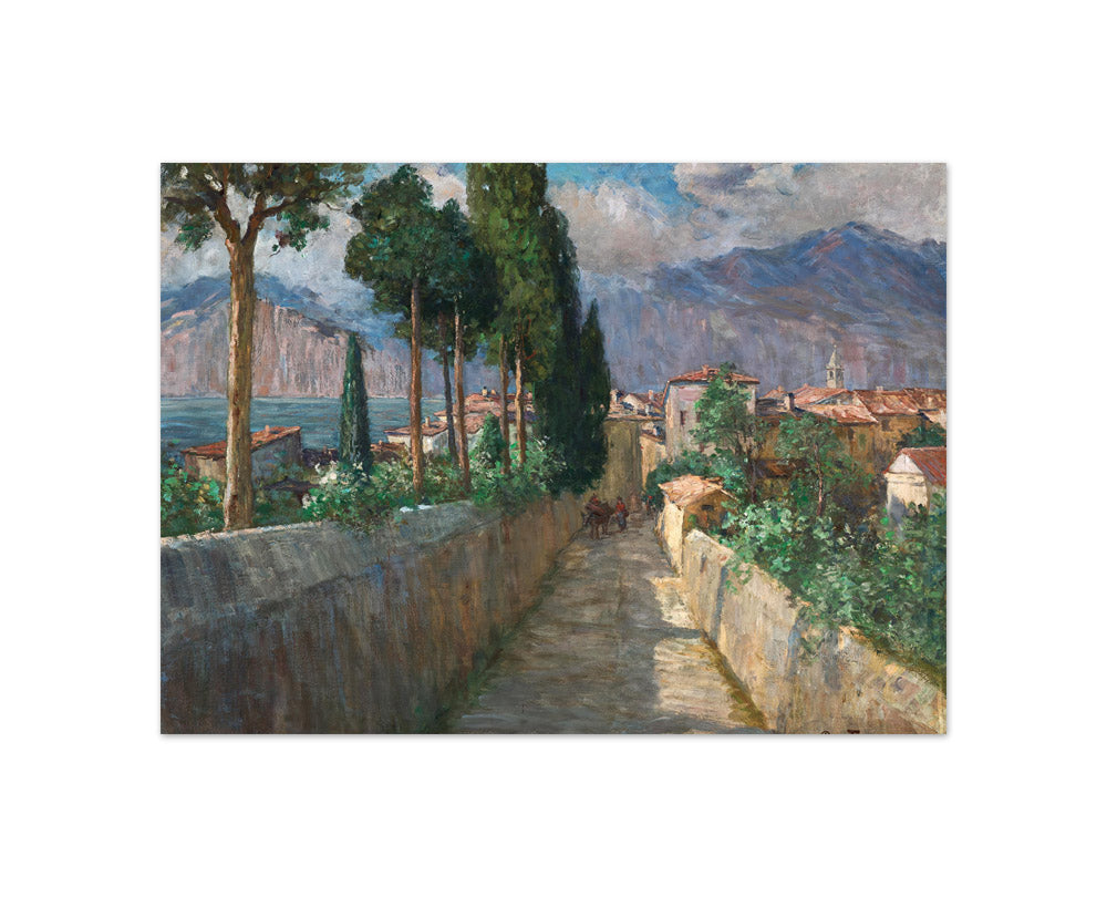 Alley in Malcesine by Berta von Tarnóczy-Sprinzenberg - Compact / Full Bleed / No Frame