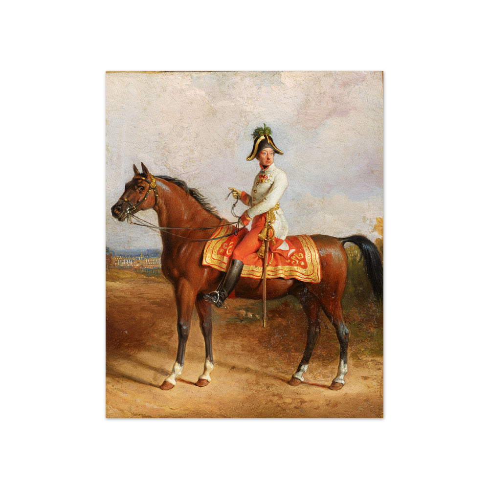 Archduke Carl on Horseback by Peter Krafft - Compact / Full Bleed / No Frame