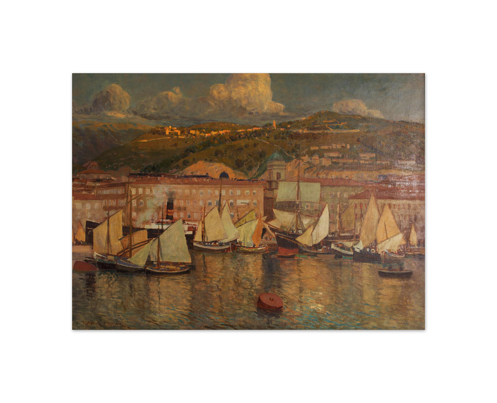 Summer Evening (Port of Fiume) by Raoul Frank - Compact / Full Bleed / No Frame