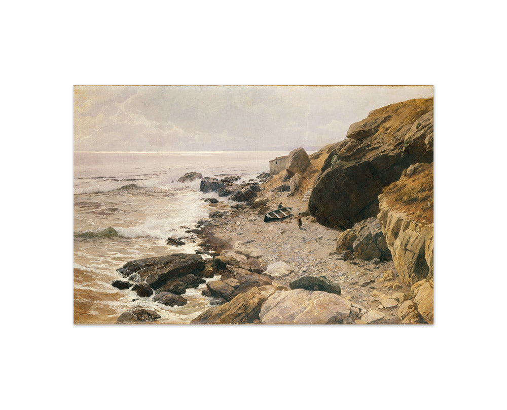 At the Riviera (Rocky Coast) by Alfred Zoff - Compact / Full Bleed / No Frame