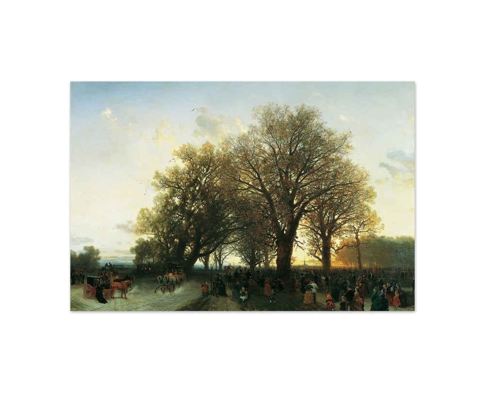 On the way home from the World Exhibition in the Vienna Prater 1873 by August Schaeffer von Wienwald - Compact / Full Bleed / No Frame