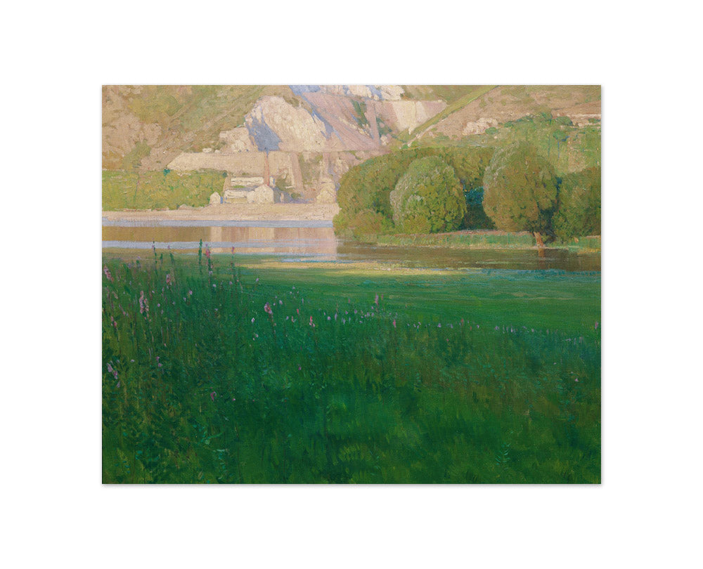 Twilight. Quarry on the Danube by Carl Moll - Compact / Full Bleed / No Frame
