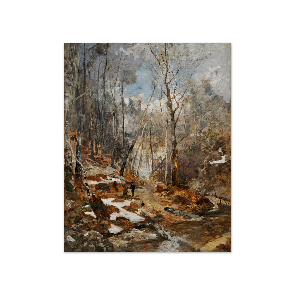 February Mood - Early Spring in the Vienna Woods by Emil Jakob Schindler - Compact / Full Bleed / No Frame