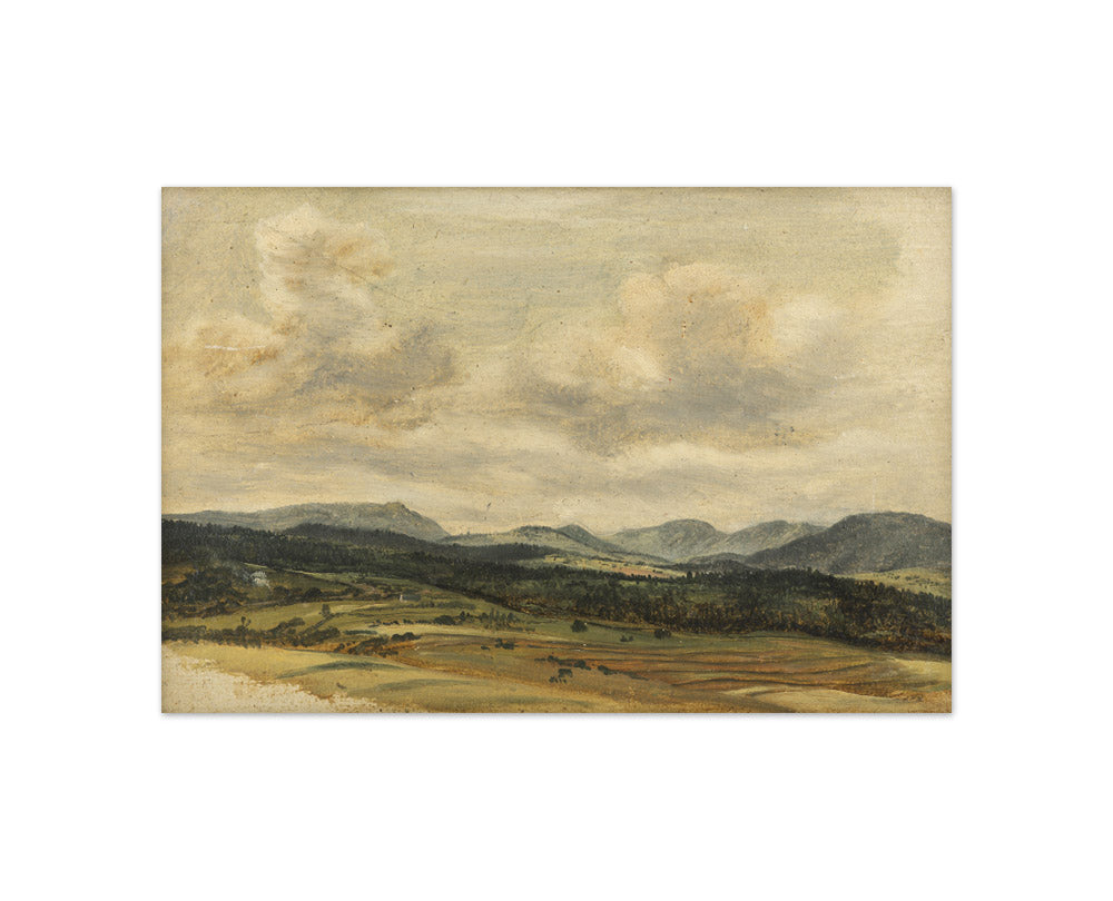 Pre-Alpine Panorama by Friedrich August Mathias Gauermann - Compact / Full Bleed / No Frame