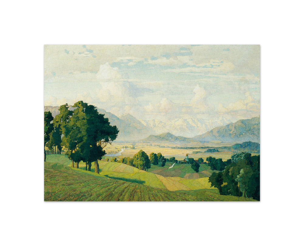 Landscape in Upper Bavaria by Richard Kaiser - Compact / Full Bleed / No Frame